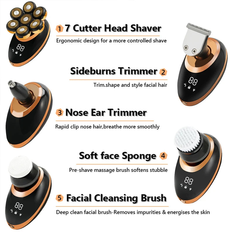 GroomX™ 7D Floating Head Electric Shaver